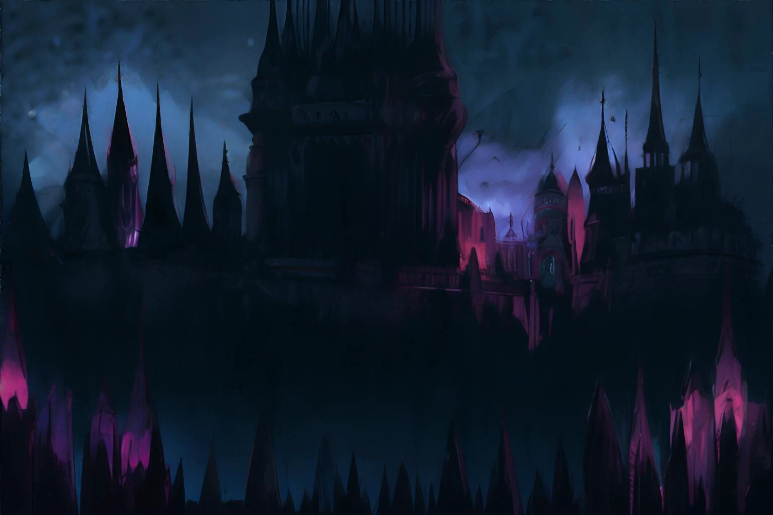 <lora:realmsofdarkness:1.00>, darkness, haunted castle at night || masterpiece, 8k, high resolution, shallow depth of field, sharp focus
