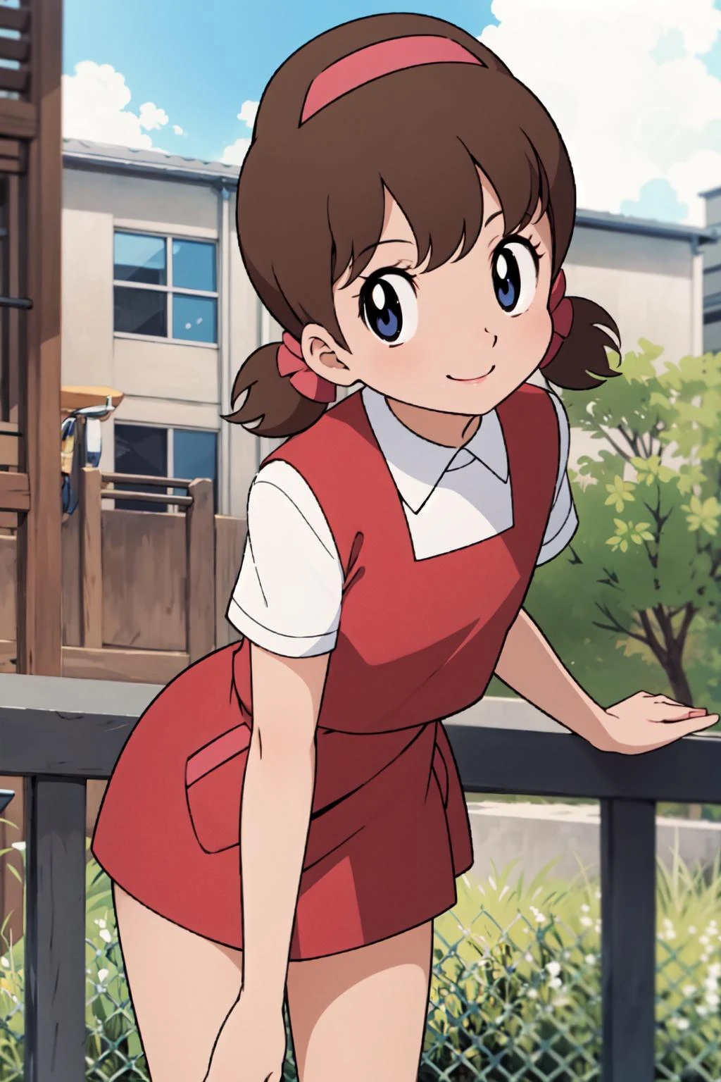 masterpiece, best quality, solo,1girl,looking at viewer,school, cowboy shot,anime style,
<lora:akkochanV1:0.7>akkochan,smile,