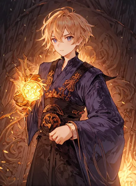 <lora:Final_Fantasy_Tactics_XLv2:1> a male, (masterpiece), best quality, highres, 4k, 8k, intricate detail, cinematic lighting, amazing quality, amazing shading, soft lighting, Detailed Illustration, official artwork, anime style, wallpaper, official art, elementalist