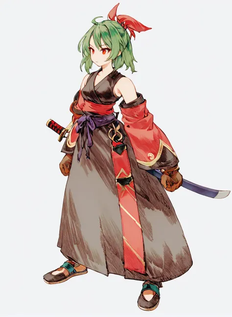 <lora:Final_Fantasy_Tactics_XLv2:1> a female, (masterpiece), best quality, highres, 4k, 8k, intricate detail, cinematic lighting, amazing quality, amazing shading, soft lighting, Detailed Illustration, official artwork, anime style, wallpaper, official art, elf, samurai