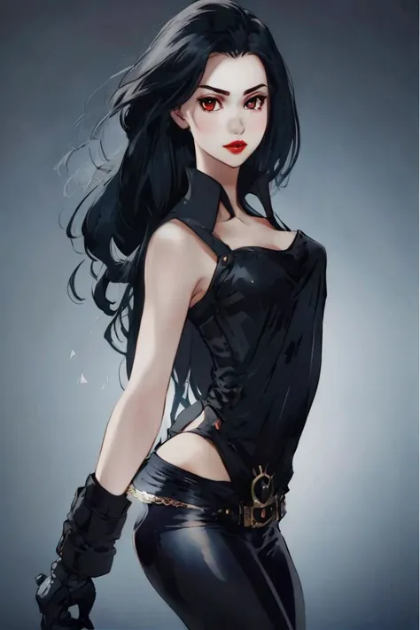 <lora:FFTJobs XL:1.25> photo of sexy female vampire, full body, realistic style, (masterpiece),  best quality, highres, 4k, 8k, Detailed Illustration, intricate detail, cinematic lighting, amazing quality, 1girl, fit female, amazing shading, soft lighting, facing camera, perfect eyes