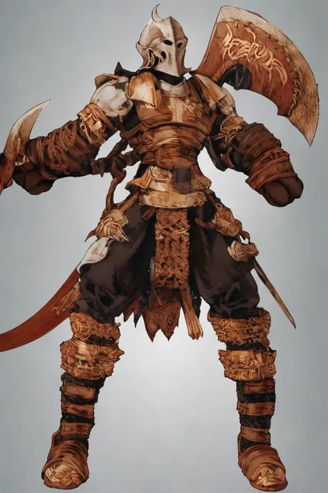 <lora:FFTJobs XL:1.4> male berzerker warrior wielding an axe