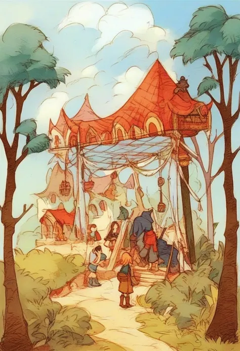 <lora:Final_Fantasy_Tactics_-_Pony:1> fantasy game, group picture, exploring the cloud forest, thick vegetation, score_9, score_8_up, score_7_up, score_6_up, score_5_up, score_4_up, hd, (ultra hd quality details), 8K, 2d illustration, Illustration, official artwork, anime style, wallpaper, official art, rating_explicit