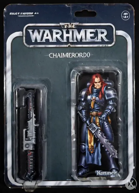 a 40kchainsword in a plastic package with the text "Warhammer 40,000" and "Chainsword"
<lora:Chainsword_-_Warhammer_40000_SDXL:0.8> <lora:gonza_v2:0.8>