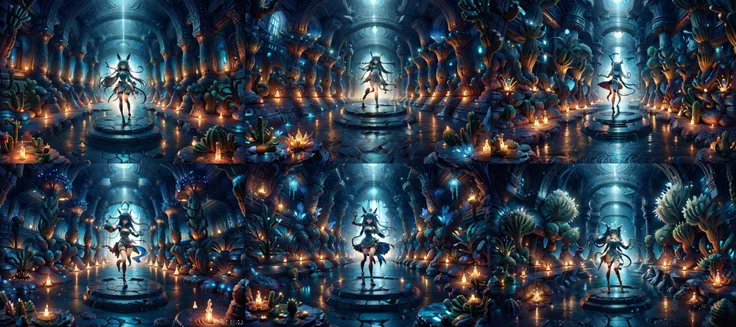 (otherworldly, otherworldly atmosphere, otherworldly appearance), highly insanely detailed, masterpiece, top quality, best quality, highres, 4k, 8k, RAW photo, collar, earrings, jewelry, necklace, armlet,
(long_hair, long hair, random colors cloth, random colors hair, random long hair, dynamic hair, glowing hair, hair over one eye),
(eyelashes, eyeliner, eyeshadow, eyelashes),
makeup,
(dynamic pose), nsfw,
((ancient egyptian theme)), golden ornaments,
1girl, (portrait),
((desert, Mexico, cacti)),
<lora:Sapphire_Dungeon:0.8>, (Sapphire Dungeon:1.2), cave, underworld,
BREAK
scenery, (ancient egyptian ruins), (fantasy world)