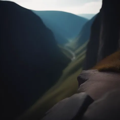 cinematic photo  landscape, rocky valley, sharp details . 35mm photograph, film, bokeh, professional, 4k, highly detailed