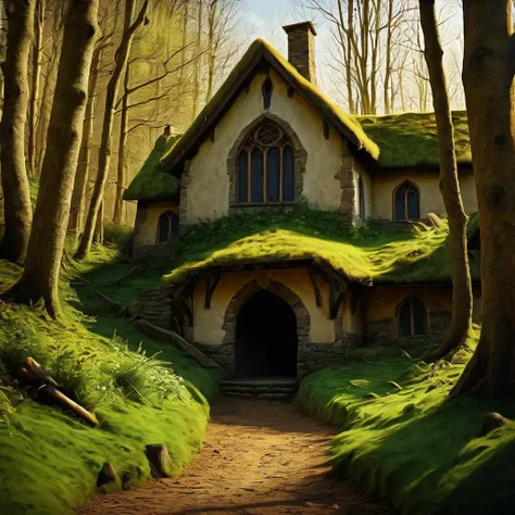 (cinematic realism film scene still of a visit magic-forest creek, house , epic.landscape irish valley, (Saint Patrick's Day) "glow-of-life" Celtic-Creations ! feature-celtic-culture ! feature-art-composition no-limits creature-feature-embellish feature-cinema. (radial gradient background), ? , a hilarious scene, a humorous attempt with unforeseen consequences, Comedy Unleashed, photography . assiduous, style of, expression, Mise-en-scene, Chiaroscuro, Strong Light and Shadow, Dramatic Contrast, a hilarious scene, unforeseen consequences, photography . 35mm f1.8 Macro, chiaroscuro, shallow depth of field, vignette, Mise-en-scene, detailed, cinemascope, moody, epic scene, best rendered work, 35mm, pristine , at-a-distance) ?! Neo