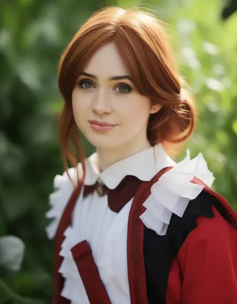 <lora:krnglln:1> , close portrait photo of krnglln , cosplaying as Ruby Roundhouse