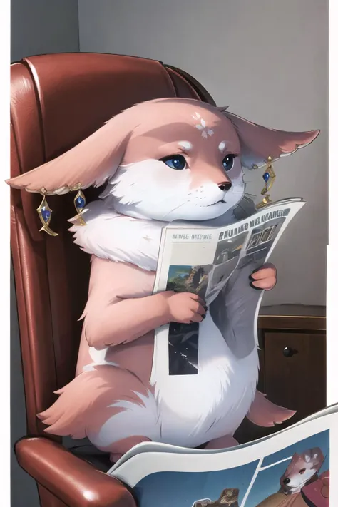 Highly detailed, High Quality, Masterpiece, beautiful, TomReadingTheNewspaper, <lora:TomReadingTheNewspaper:1>, YaeMikoFox, no humans, <lora:Char_GenshinImpact_YaeMikoFox:1>