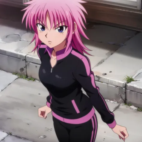 <lora:machi001:0.7>,
machi,1girl,
track jacket,
black pants,