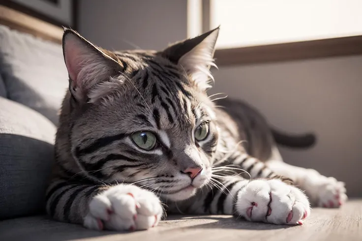masterpiece,best quality,cat,realistic,3D,OC Rendering,CGgame,