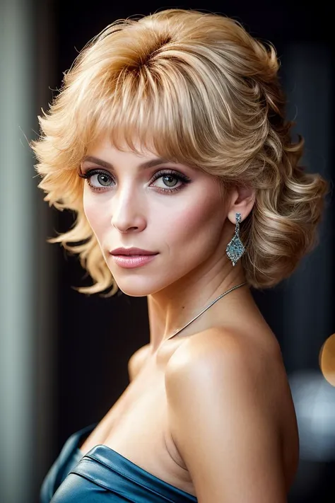 photo of beautiful (jl4nders-135:0.99), a woman in a (movie premiere gala:1.1), perfect hair, hair upsweep updo, wearing blue (camisole:1.1), ((Biker:1.1)), modelshoot style, (extremely detailed CG unity 8k wallpaper), professional majestic (photography by august sander:1.1), (Horseman 4×5 (45HD) Camera), 24mm, exposure blend, hdr, faded, extremely intricate, High (Detail:1.1), Sharp focus, dramatic, soft cinematic light, (looking at viewer), (detailed pupils), (upper body), 4k textures, soft cinematic light, adobe lightroom, photolab, elegant, ((((cinematic look)))), soothing tones, insane details, hyperdetailed, low contrast