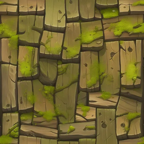 texture of old wood with green moss, seamless, tiled, stylized <lora:sxz-texture-sdxl:1>
