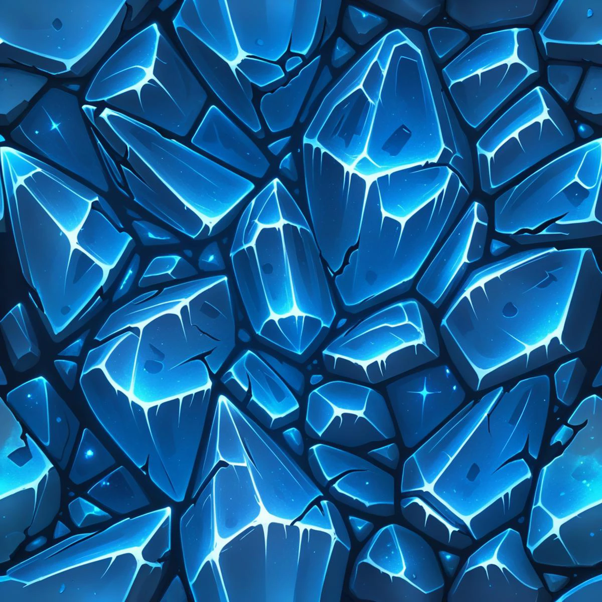 texture of glowing blue crystal, cracks, damaged, particles, sparkles, seamless, tiled, stylized <lora:sxz-texture-sdxl:1>