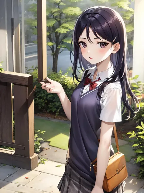 masterpiece, best quality, 1girl,<lora:cla2-000002:1>school uniform, hairpin,