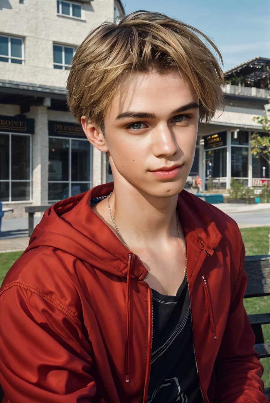 (full body:0.9)(upper body:1.3), ( masterpiece, photorealistic, raw:1.4 by portrait half body a young man ), focus centered, (ligtings magic in ambient :1.2) ,Highest quality, (very detailed background:1.4),(photorealistic, raw, extremely intricate:1.4) , it is night time, (highly detailed skin), skin texture , sunny day, detailed background, sharp focus, twilight lighting, volumetric lighting, highly detailed, intricate details, 8k, highly detailed,cinematic action scene , smooth hair ,amazing perspective, looking front , perfect framing, profesional photo, young face, hiperrealistic anatomy, slim man body young, ultrarealist skin , semi blonde hair, strong, fierce, bright lights, grey eyes