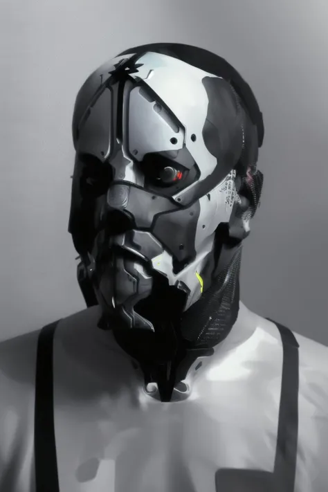 a man with a beard and a mustache, hightech_robotics