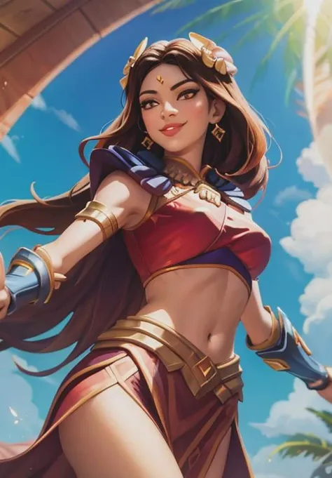 <lora:smite_pele:0.8>, smite_pele, smirk, (gorgeous, beautiful, enchanting:1.3)