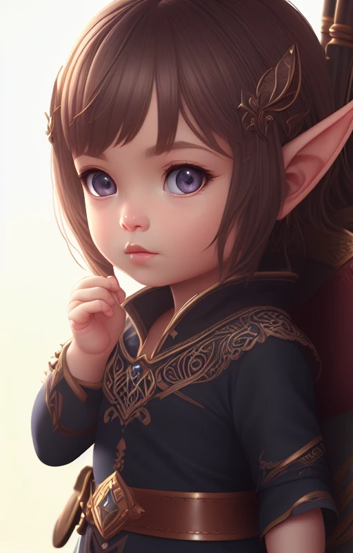 (extremely detailed CG unity 8k wallpaper), (masterpiece), (best quality), (realistic), fantasy, elf, (((child))), concept art, smooth, sharp focus, rule of thirds, dark fantasy,intricate details, medium shot