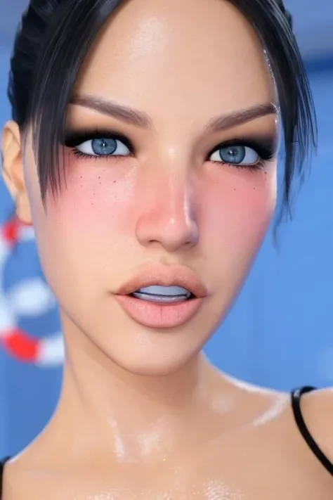 <lora:milfydelilah:0.8>, milfydelilah, close-up, face focus