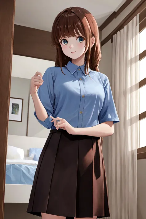 (masterpiece、highest quality)、(Photo realistic:1.4)、 Mature Woman, Beautiful thighs、Front view、1 girl、30 years old、Perfect Face、Symmetrical cute face、Pink nurse uniform、(Random hairstyle、blonde)、Big eyes、Long eyelashes、((tall))、Beautiful Hair、Beautiful Face、Fine and beautiful eyes、Perfect proportions、Beautiful breasts、Beautiful legs、Beautiful fingers、((High-quality fabric、Pink nurse uniform、Skirt flip))、(In the hospital)、Are standing、 (smile), (((Skirt lift with both hands、panties are visible)))