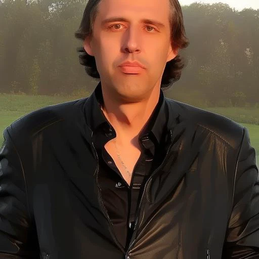 black shirt, black jacket, RMAx