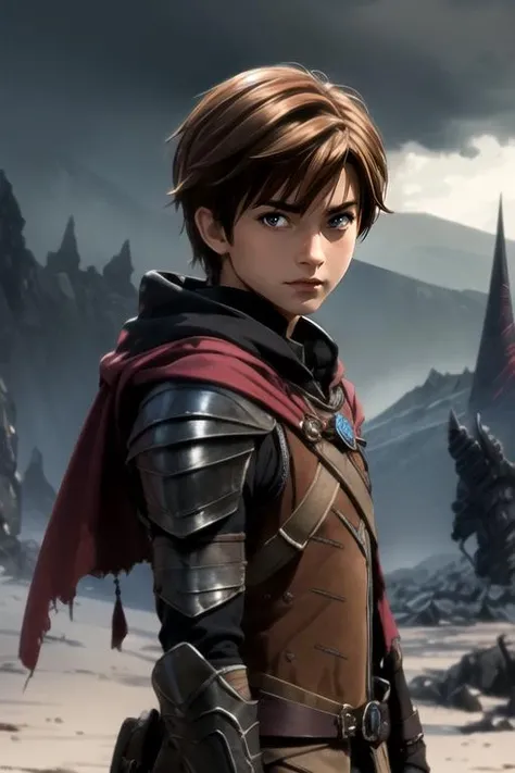 masterpiece, best quality, sketch, 1boy, solo, male focus, looking at viewer, upper body, , , , <lora:arata_hinohara:0.84>, arata_hinohara, , , , Mordor: A dark and evil land ruled by the dark lord Sauron, HD