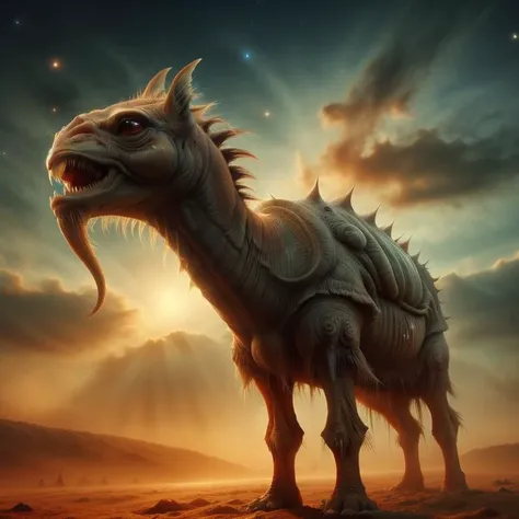 camel <lora:Tiamat:0.7>