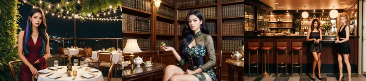 highly insanely detailed, masterpiece, top quality, best quality, highres, 4k, 8k, RAW photo, (very aesthetic, beautiful and aesthetic), 1girl, solo, 
Tower13_Gizelle, 
a beautiful elvish girl, 
__cf-waitress/prompt-full__, 
$char-skin-tanned-dark-é»ç®-bronze-001, 
(__lazy-wildcards/char/haircolor__)âââ