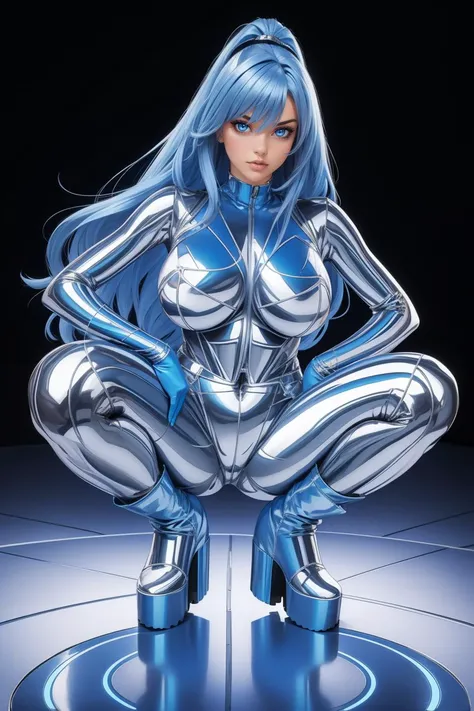 (((front view))), ((Masterpiece)), ((ultra high definition)), ((ultra high resolution)), ((full sharpness)), ((maximum quality)), ((Cinematic)), ((8k)), ((Samantha Eve Wilkins/Atom Eve)), ((completely identical to the cartoon)), ((Invincible Cartoon)), ((alone)), ((full body)), ((ultra detailed face)), ((ultra detailed eyes)), ((ultra realist eyes)), ((ultra detailed irises)), ((totally normal irises)), (((identical irises))), ((ultra delicate hands)), ((ultra detailed hands)), ((very small hands)), ((ultra detailed fingers)), ((natural lighting)), ((malicious smile)), ((smooth skin)), ((natural skin), ((totally ultra realistic)), ((repeat the same face)), ((always the same face)), ((repeat always the same face)), ((always the same body)), ((always the same proportions)), ((always the same clothes)), ((looking at the camera)), ((natural colors)), ((full emphasis on every detail such as hair color, body proportions)), ((Atom Eve))