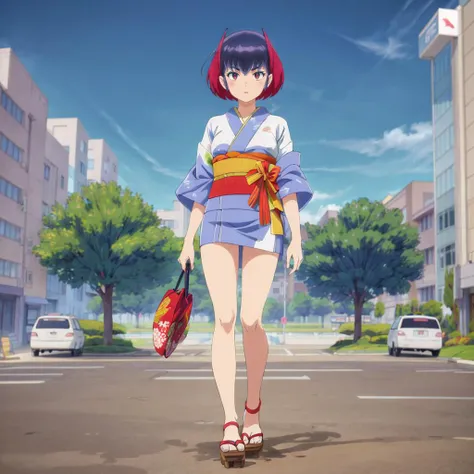 <lora:kurama010:0.7>,<lora:add_detail:1>,<lora:boldline:-0.8>,<lora:noline:0.3>,
amaruK,1girl,solo,
short hair,
full body,
city,print_kimono,