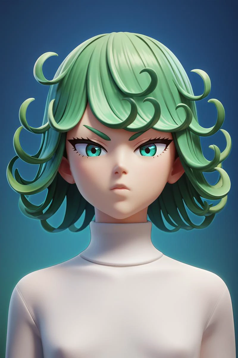 score_9, score_8_up, score_7_up, source_anime BREAK <lora:fugtrup-guy-PONYv101:1>, 1girl, solo, turtleneck sweater, portrait, looking at viewer, tatsumaki,