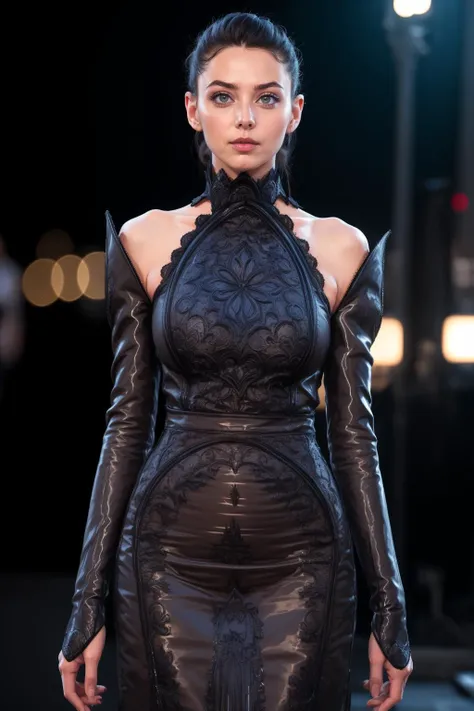 cinematic film still adult beautiful woman, high quality, best quality, highres, high detail, afterglow,atmospheric lighting, <lora:Outfit_hud-EvilQueensSister:0.75> hud_evl_que3n_2, dress, long sleeves (high posture collar) . shallow depth of field, vignette, highly detailed, high budget, bokeh, cinemascope, moody, epic, gorgeous, film grain, grainy