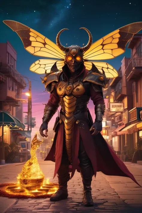 (Hyperreal:1.4),
(((full body shot:1.5))), raw, emotional, dynamic, distortion for emotional effect, vibrant, use of unusual colors, cute cinematography, (realistic, photo realistic:1.4),
Wired Wasp in twilight beach celestial city with golden streets, eviscerated stomach, eerie glow of an alchemist potion, demonic summoning , a man standing in front of a demon, the king in the desert, infernal relics, album cover design, full image, colossal, demon, horned,
<lora:DetailedEyes_xl_bdsqlsz_V1:0.5> detailed eyes, detailed face, detailed skin,