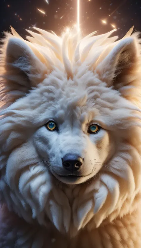fluffy creature, spirit animal, (Hyperreal:1.4),
(4k, RAW photo, masterpiece:1.2), ultra high res, High detail RAW color photo, professional photograph, (realistic, photo realistic:1.4), ((best quality)),
light ray, dynamic light, rim light, studio lighting, flash light, soft lighting
<lora:DetailedEyes_xl_bdsqlsz_V1:0.5> detailed skin, detailed eyes, detailed face