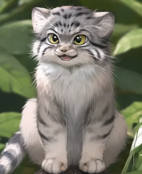 masterpiece,best quality,manul,manulcat, pallascat,,(kitten:1.1)
