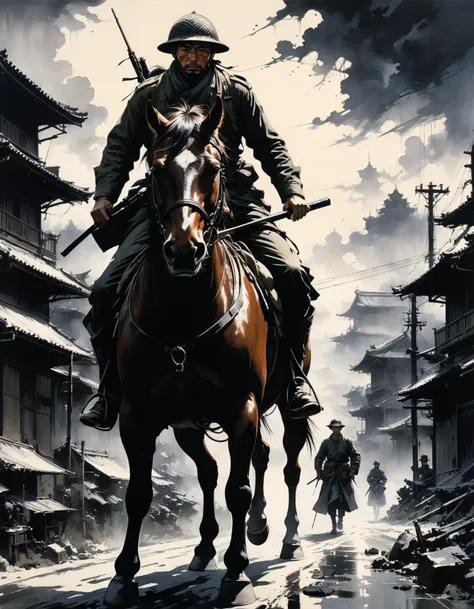 professional photograph of a noteworthy and epic landscape by Yoji Shinkawa and Ub Iwerks and robert capa , bold lines, hyper detailed, dark limited palette, dramatic lighting, (intricate details, masterpiece, best quality:1.4),
<lora:add-detail-xl:1> <lora:xl_more_art-full_v1:0.5>