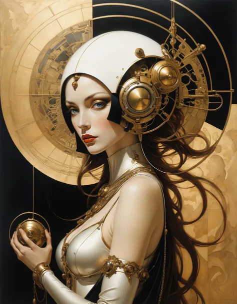 by Michael Parkes and Fay Helfer, (futuristic, masterful, beautiful:1.4), poster art, bold lines, hyper detailed, expressive, award winning, (scenery:1.4), (intricate details, masterpiece, best quality:1.4),
looking at viewer, dynamic pose, wide angle view,
<lora:add-detail-xl:1> <lora:xl_more_art-full_v1:0.5> <lora:NicolaSamori:0.5> in the style of nicola samori <lora:looking_at_viewer:2>