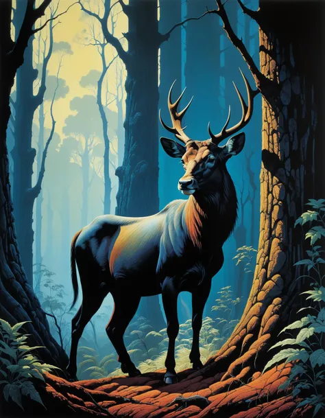 professional photograph of a dry and wild animal by Wayne Barlowe and Eyvind Earle and lee friedlander , bold lines, hyper detailed, dark limited palette, dramatic lighting, (intricate details, masterpiece, best quality:1.4),
<lora:add-detail-xl:1> <lora:xl_more_art-full_v1:0.5>