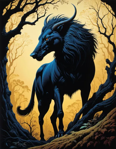 professional photograph of a dry and wild animal by Wayne Barlowe and Eyvind Earle and lee friedlander , bold lines, hyper detailed, dark limited palette, dramatic lighting, (intricate details, masterpiece, best quality:1.4),
<lora:add-detail-xl:1> <lora:xl_more_art-full_v1:0.5>