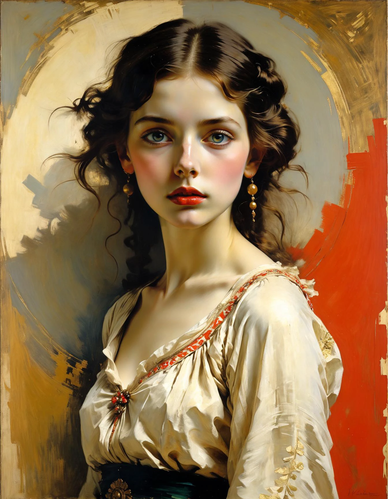 by Vivian Westwood and Abbott Handerson Thayer, (massive , nubile , masterful:1.4), poster art, bold lines, hyper detailed, expressive, award winning, (female:1.4), (intricate details, masterpiece, best quality:1.4),
looking at viewer, dynamic pose, wide angle view,
<lora:add-detail-xl:1> <lora:xl_more_art-full_v1:0.5> <lora:looking_at_viewer:2> <lora:MJ52:0.4>