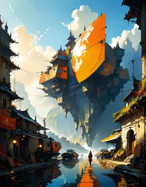 by Sparth and Eugene Galien-Laloue, (radiant , sad , masterful:1.4), poster art, bold lines, hyper detailed, expressive, award winning, (landscape:1.4), (intricate details, masterpiece, best quality:1.4),
looking at viewer, dynamic pose, wide angle view,
<lora:add-detail-xl:1> <lora:xl_more_art-full_v1:0.5> <lora:looking_at_viewer:2> <lora:MJ52:0.6>