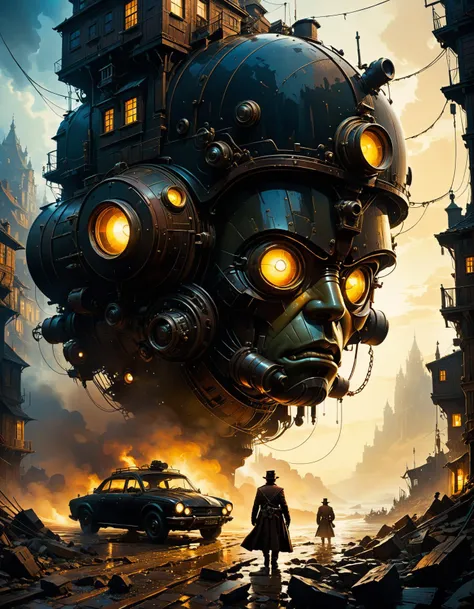 by Skottie Young and Andreas Achenbach,  (unusual , desirable , masterful:1.4), poster art, bold lines, hyper detailed, expressive,  award winning,  (movie still:1.4), (intricate details, masterpiece, best quality:1.4),
looking at viewer, dynamic pose, wide angle view, dark limited palette, dramatic lighting,
<lora:add-detail-xl:1> <lora:xl_more_art-full_v1:0.5> <lora:looking_at_viewer:2>  <lora:SDXLFaeTastic2400:0.4>