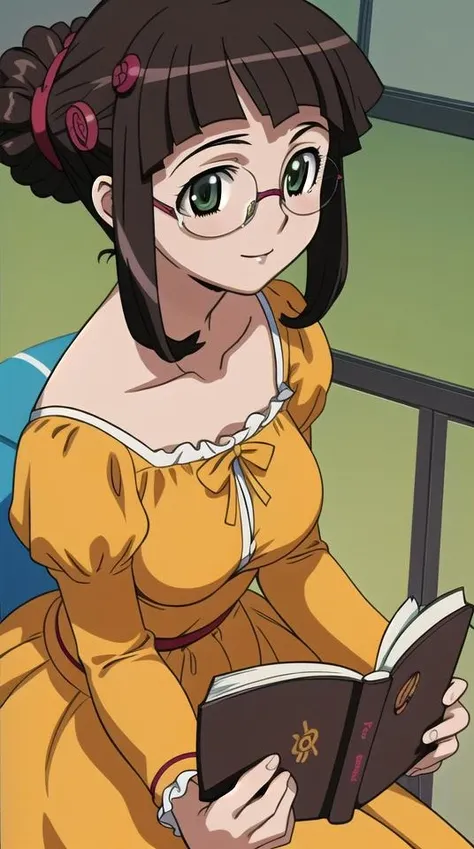 masterpiece, best quality,
fujisawa yayoi \(uchuu no stellvia\), 1girl, light smile,
sundress,
reading, book, holding book,
(close-up:1.2),
living room,
<lora:stellvia-of-the-universe-fujisawa-yayoi:0.8>