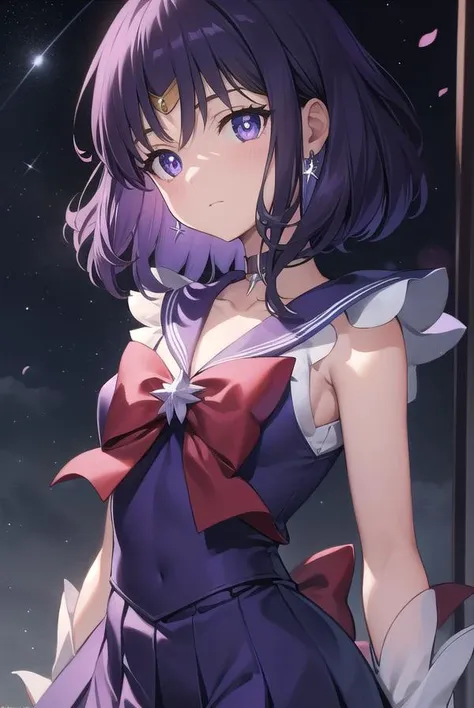 sailorsaturn, <lyco:sailorsaturn-lyco-nochekaiser:1>,
sailor saturn, (purple eyes:1.1), short hair, purple hair, circlet,
BREAK brooch, choker, earrings, gloves, jewelry, magical girl, miniskirt, purple sailor collar, sailor collar, sailor senshi uniform, skirt, star choker, white gloves,
BREAK outdoors, night, sky, star \(sky\), moon,
BREAK looking at viewer, (cowboy shot:1.5),
BREAK <lyco:GoodHands-beta2:1>, (masterpiece:1.2), best quality, high resolution, unity 8k wallpaper, (illustration:0.8), (beautiful detailed eyes:1.6), extremely detailed face, perfect lighting, extremely detailed CG, (perfect hands, perfect anatomy),