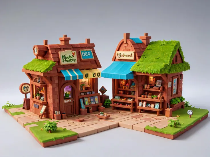 masterpiece, best quality, mini landscape,shop