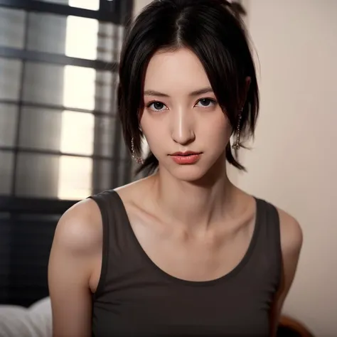 (photorealistic:1.4), instagram picture,
realistic, epic, masterpiece,
1 girl,slim, thin,tall , young, petite,
looking at the viewer, short hair,
overexposure:1.5,
bright, in bedroom, hightlights,
,hachi,
<lora:2023-05-14_093305-000004:1>