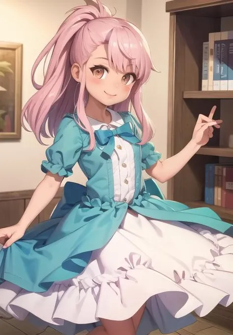 <lora:chloe_von_einzbern:0.8>, chloe_von_einzbern, smile, dress, (masterpiece, best quality, detailed:1.3)