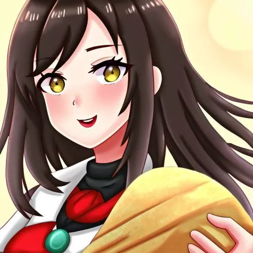 burrito truck worker, cute, holding a burrito, bokeh, close-up on face, trending on artstation, (high quality:1.8)