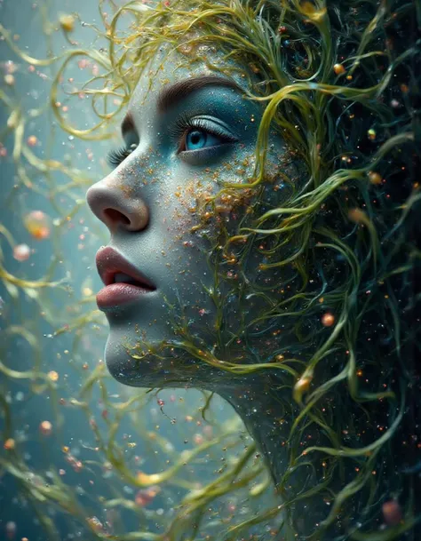 ((Detailed)), ((Astounding)), ((Exquisite)), ((8K)), ((Intricate)), ((Impressive, submerged in water, murky water)), Beastshifter, woman,  regal, royal, slime, shine, watercd,  tendrils, sinews, Druidic, Wildshape, dramatic lighting, raw photo, RAW Image, Original photo, Unedited photo, gloomy, Deep depth of field, Small aperture, Sharp from front to back  <lora:detail_slider_v4:2>   <lora:color_slider_v2:1><lora:PAseer-SD15-LCM Quick:1>  <lora:watercd:0.2> <lora:LightningPunkAIv4.1:0.4> <lora:NeuronalConnectionV2:0.4>